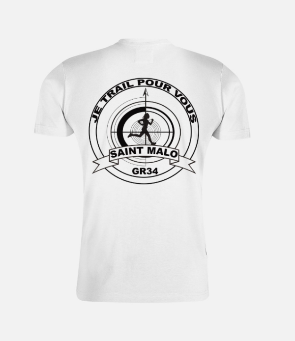 t shirt personnalisé beige JE TRAIL POUR VOUS